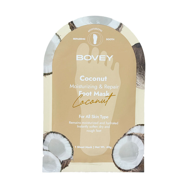 Bovey Coconut Moisturizing & Repair Foot Mask 40g (Box of 7 Pcs)