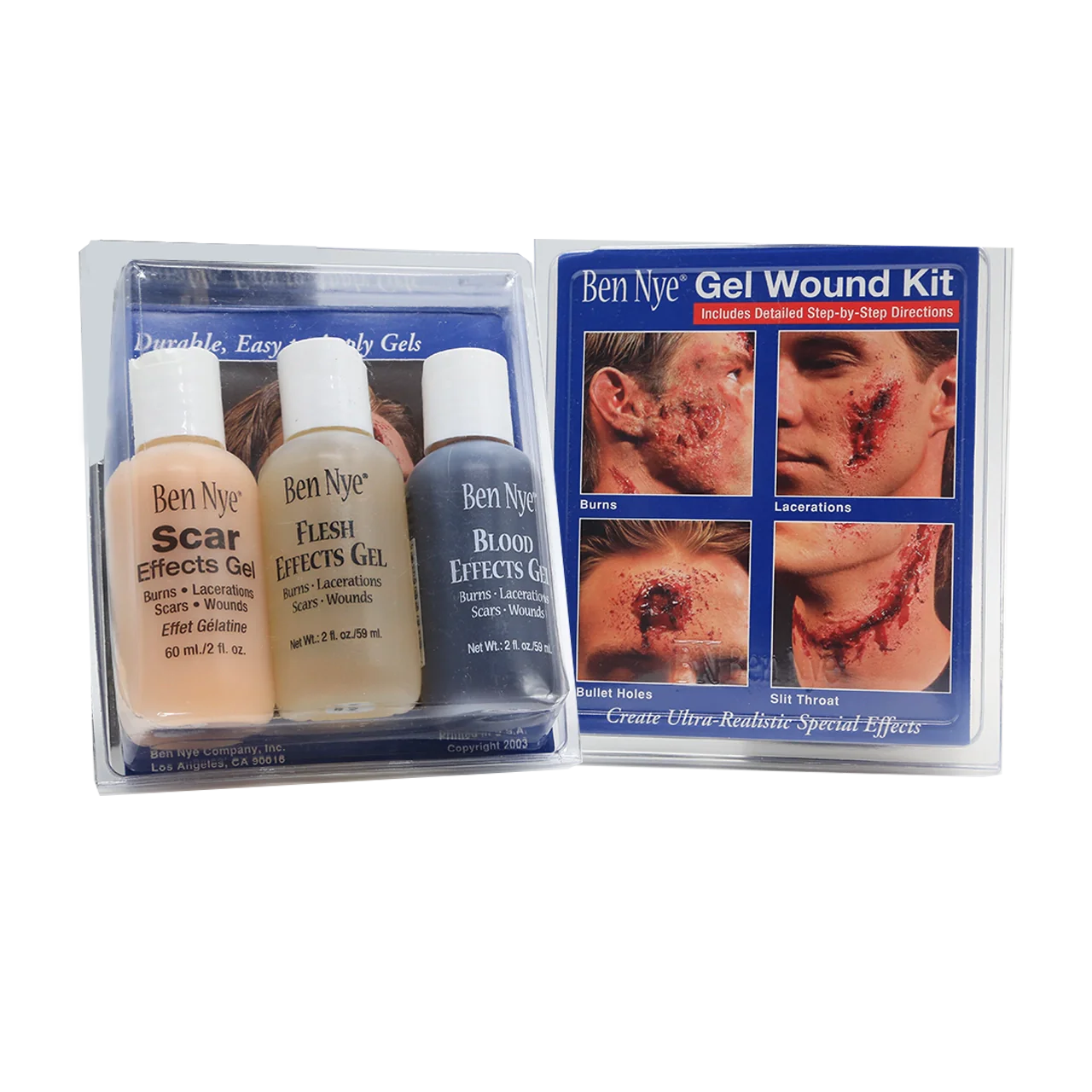 Effects Gel Wound Kit GE-11 Three 60ml/2oz Ben Nye