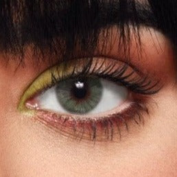 Green eye with Melanina Colored Lenses Dubai