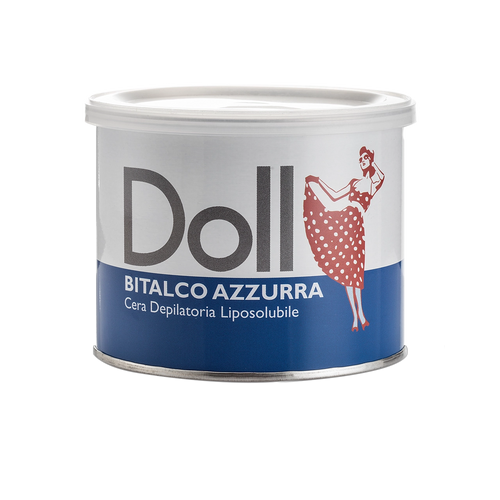 Doll - Liposoluble Wax - Doll Talco Azzurra (Blue Talc) Depilatory Liposoluble (Strip) Wax 400ml