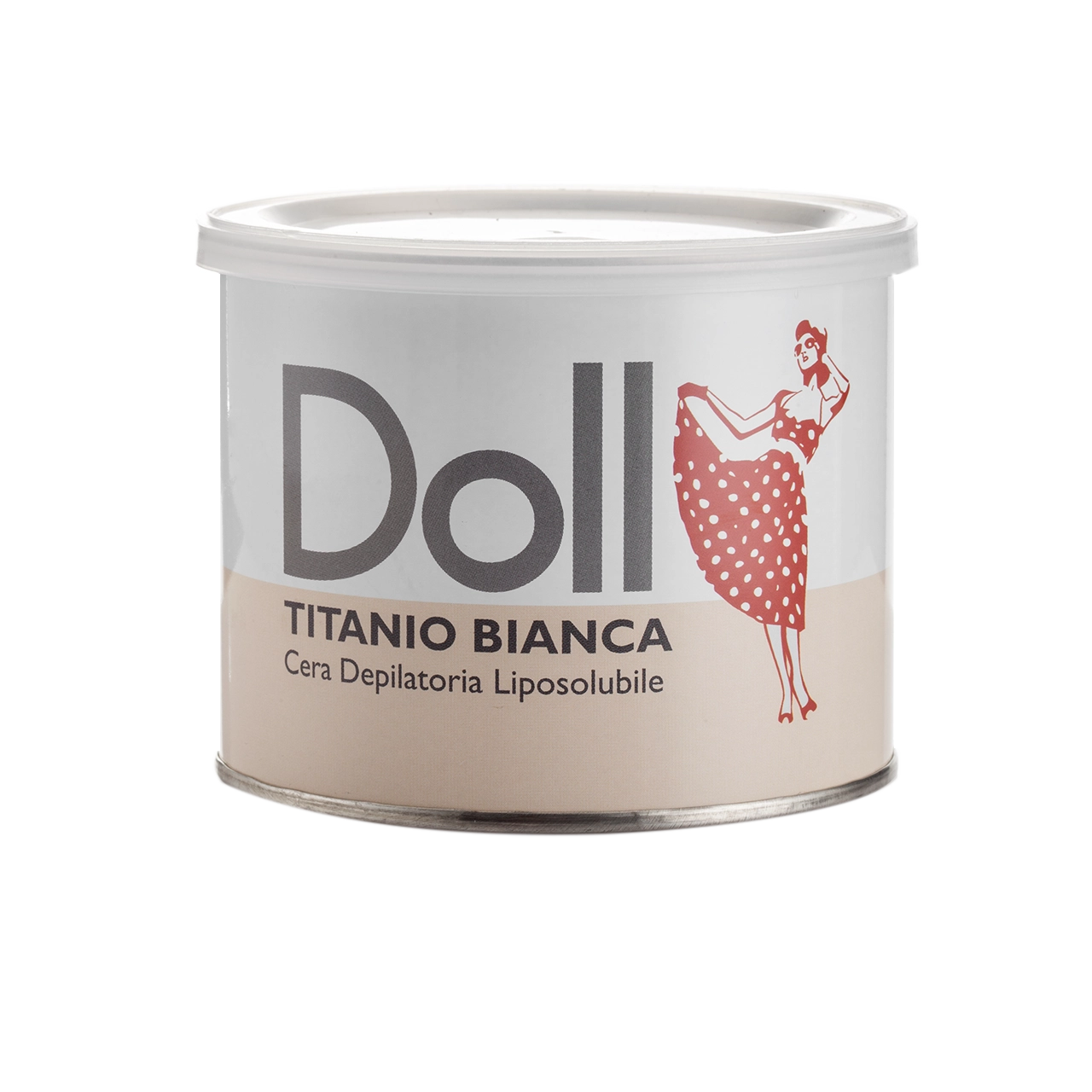 Doll - Liposoluble Wax - Doll Bianca (White Titanium) Depilatory Liposoluble (Strip) Wax 400ml