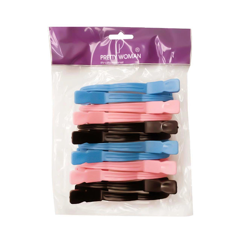 Pretty Woman - Lip Care - Hair Clips for Styling Sectioning (Pack of 12 Pieces) Flat