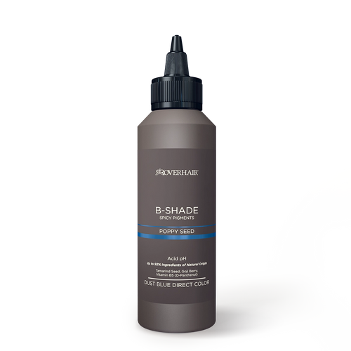 Roverhair - Hair Color - B-Shade Poppy Seed Dust Blue Direct Color 150ml
