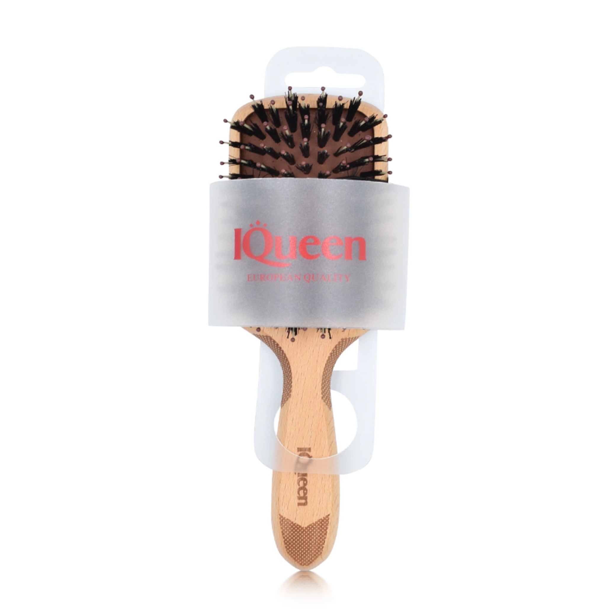 IQueen - Other - Classic Wood Small Paddle Porcupine Cushion Hair Brush 60x180mm