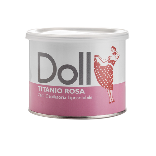Doll - Liposoluble Wax - Doll Titanium Rose Depilatory Liposoluble (Strip) Wax 400ml