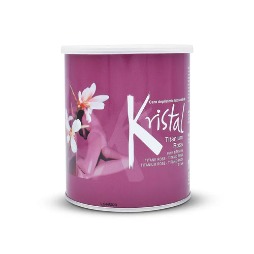 Kristal - Liposoluble Wax - Kristal Depilatory Liposoluble Wax - Titanium Rose 800ml