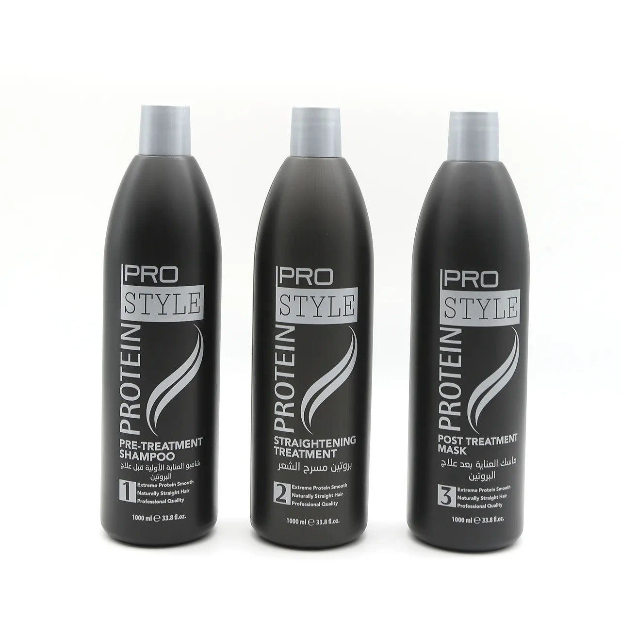 Pro Style - Hair Treatment - Pro Style Silver Power Protein Set Straightening Treatment 1000ml