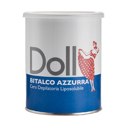 Doll - Liposoluble Wax - Doll Talco Azzurra (Blue Talc) Depilatory Liposoluble (Strip) Wax 800ml