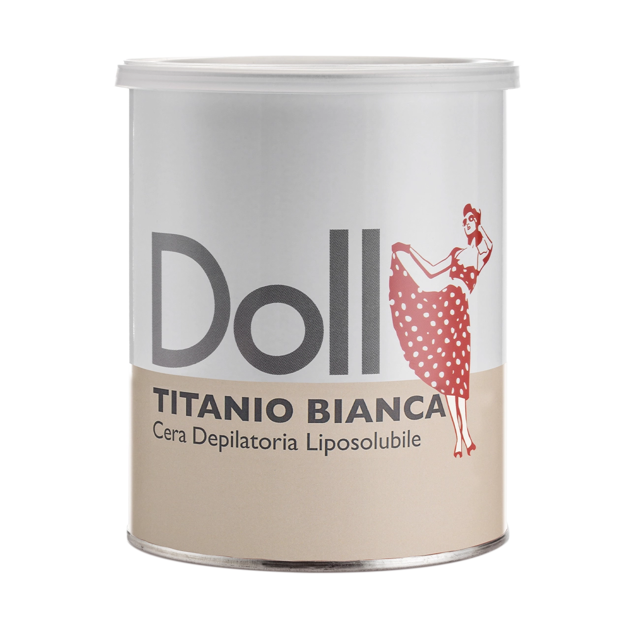 Doll - Liposoluble Wax - Doll Titanio Bianca (White Titanium) Depilatory Liposoluble (Strip) Wax 800ml