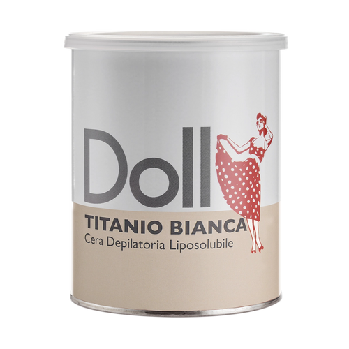 Doll - Liposoluble Wax - Doll Titanio Bianca (White Titanium) Depilatory Liposoluble (Strip) Wax 800ml