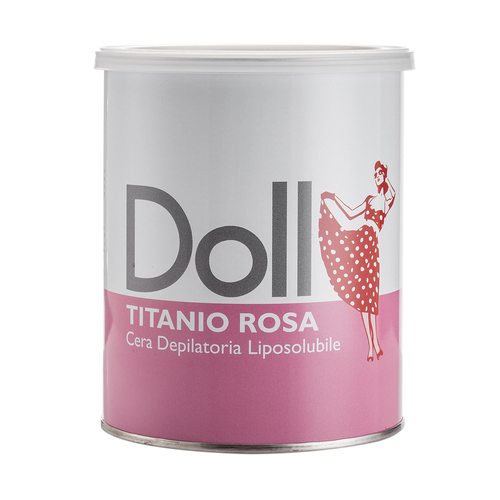 Doll - Liposoluble Wax - Doll Titanium Rose Depilatory Liposoluble (Strip) Wax 800ml