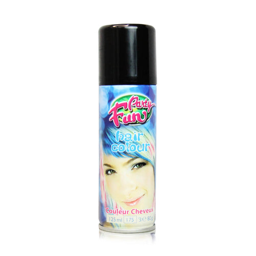 Part Fun - Temporary Hair Color - Party Fun Hair Color Spray - Black 125ml