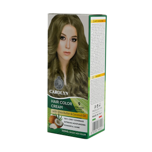 Carolyn - Hair Color - Carolyn Hair Color Cream Kit with Shea Butter & Coconut Oil 9 Very Light Blond