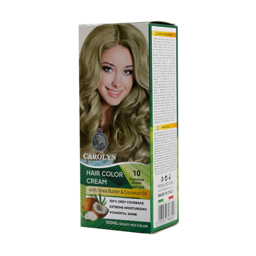 Carolyn - Hair Color - Carolyn Hair Color Cream Kit with Shea Butter & Coconut Oil 10 Platinum Blond