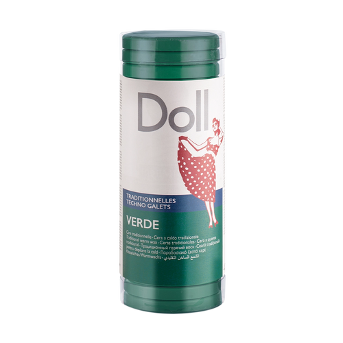 Doll - Pelable Wax - Doll Verde (Green) Non-Strip Wax Galets 400g