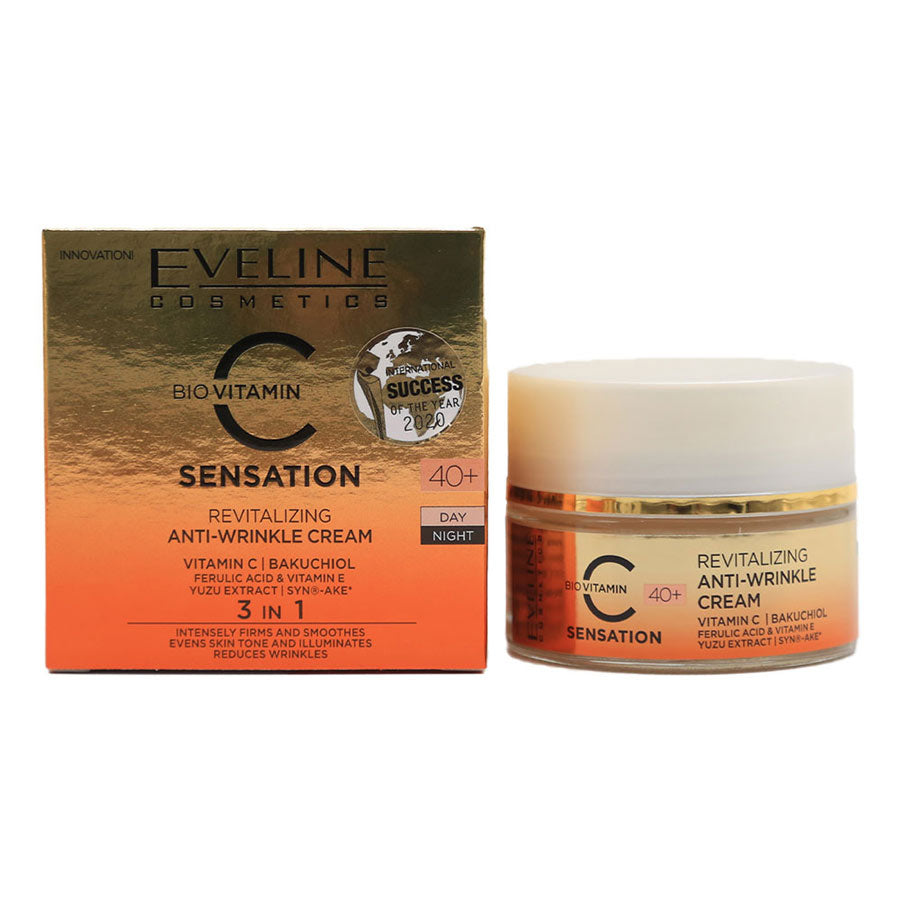Eveline Cosmetics Bio Vitamin C Sensation Revitalizing &amp; Anti-wrinkle Cream 40+ 50ml