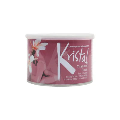 Kristal - Liposoluble Wax - Kristal Depilatory Liposoluble Wax - Titanium Rose 400ml