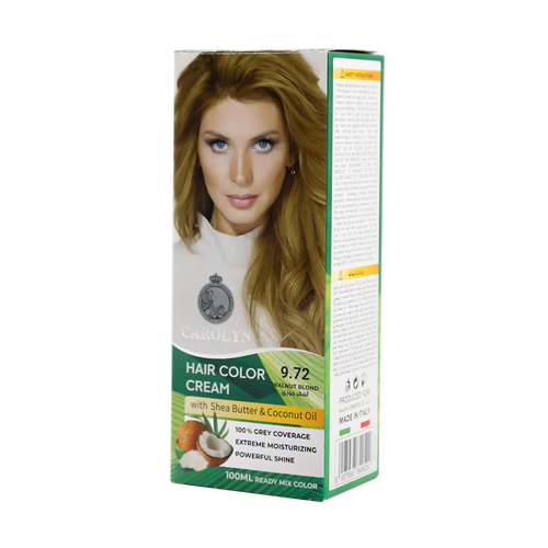 Carolyn - Hair Color - Carolyn Hair Color Cream Kit with Shea Butter & Coconut Oil 9.72 Walnut Blond