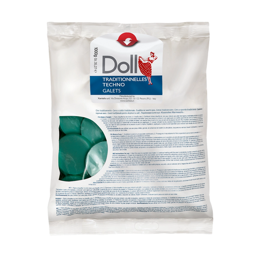 Doll - Pelable Wax - Doll Verde (Green) Non-Strip Wax Galets 1kg