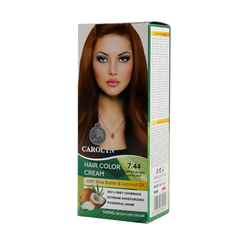 Carolyn - Hair Care - Carolyn Hair Color Cream Kit with Shea Butter & Coconut Oil 7.44 Copper Blond