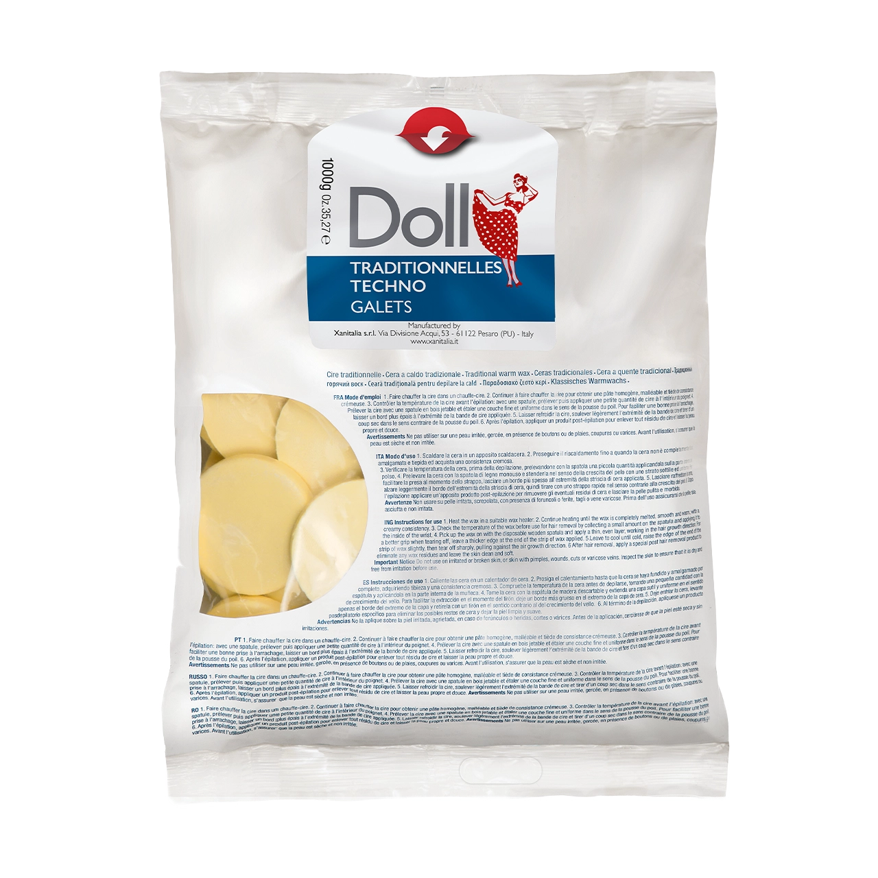 Doll - Pelable Wax - Doll Argan Non-Strip Wax Galets 1kg