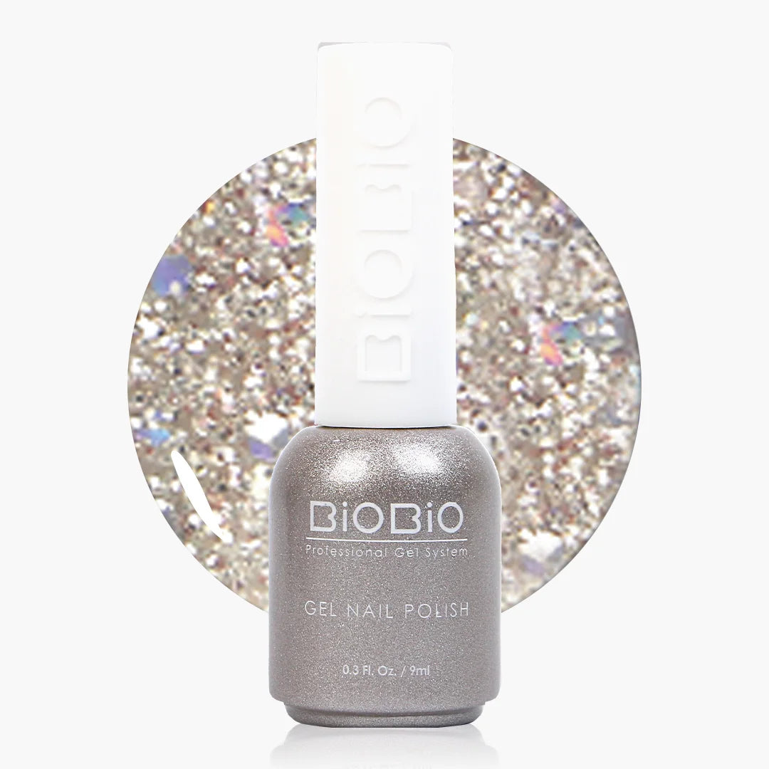 BioBio Glitter Nail Color Gel G105 Honey Moon 9ml
