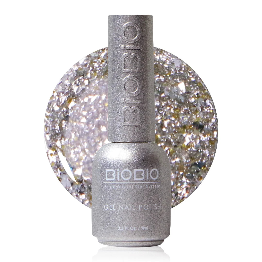 BioBio Glitter Nail Color Gel G114 Glitter Eaxtream Wish 9ml