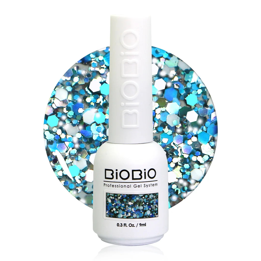 BioBio Glitter Nail Color Gel G117 Wow 9ml