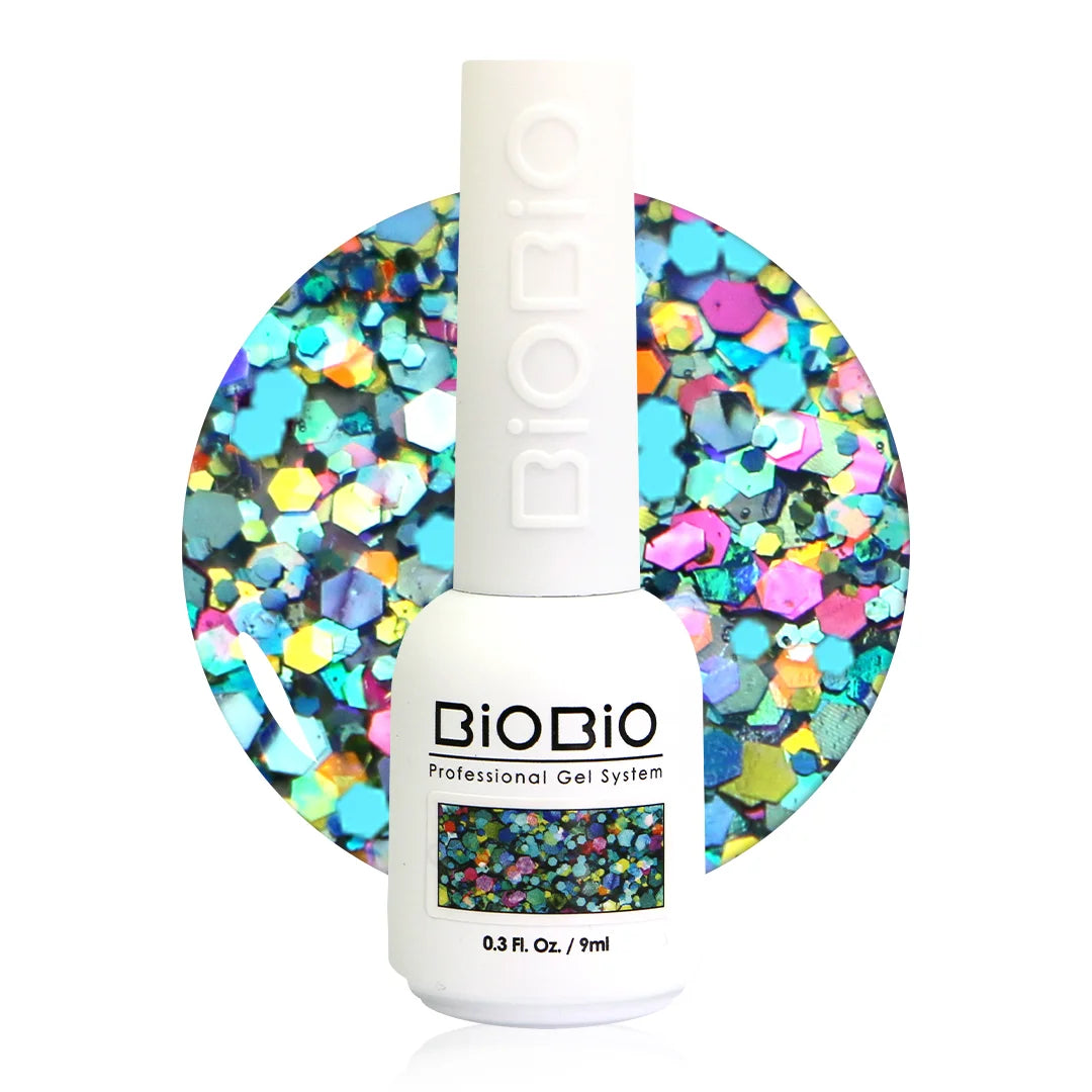 BioBio Glitter Nail Color Gel G118 Its Lit 9ml