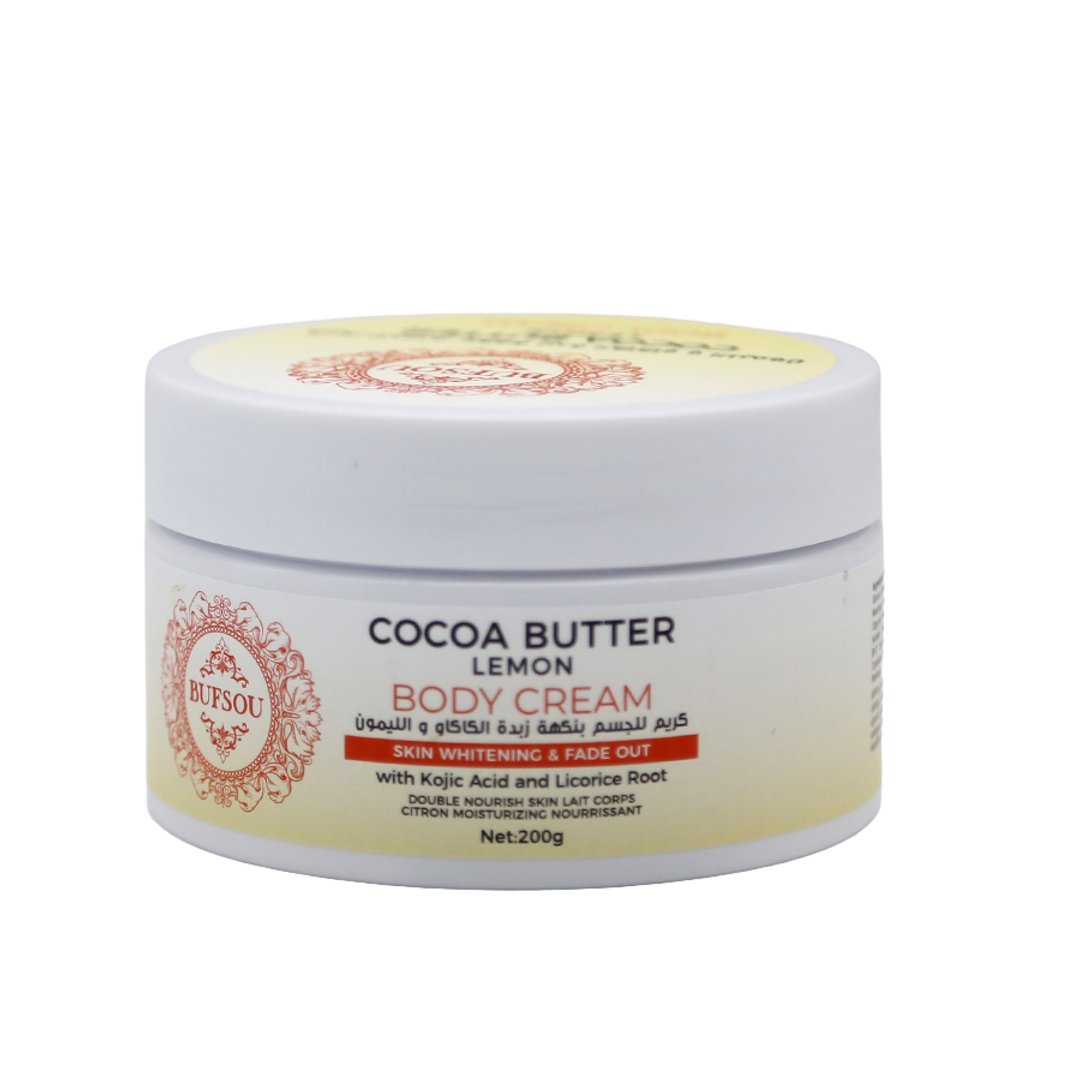 bufsou Cocoa Butter Lemon Body Cream 200g
