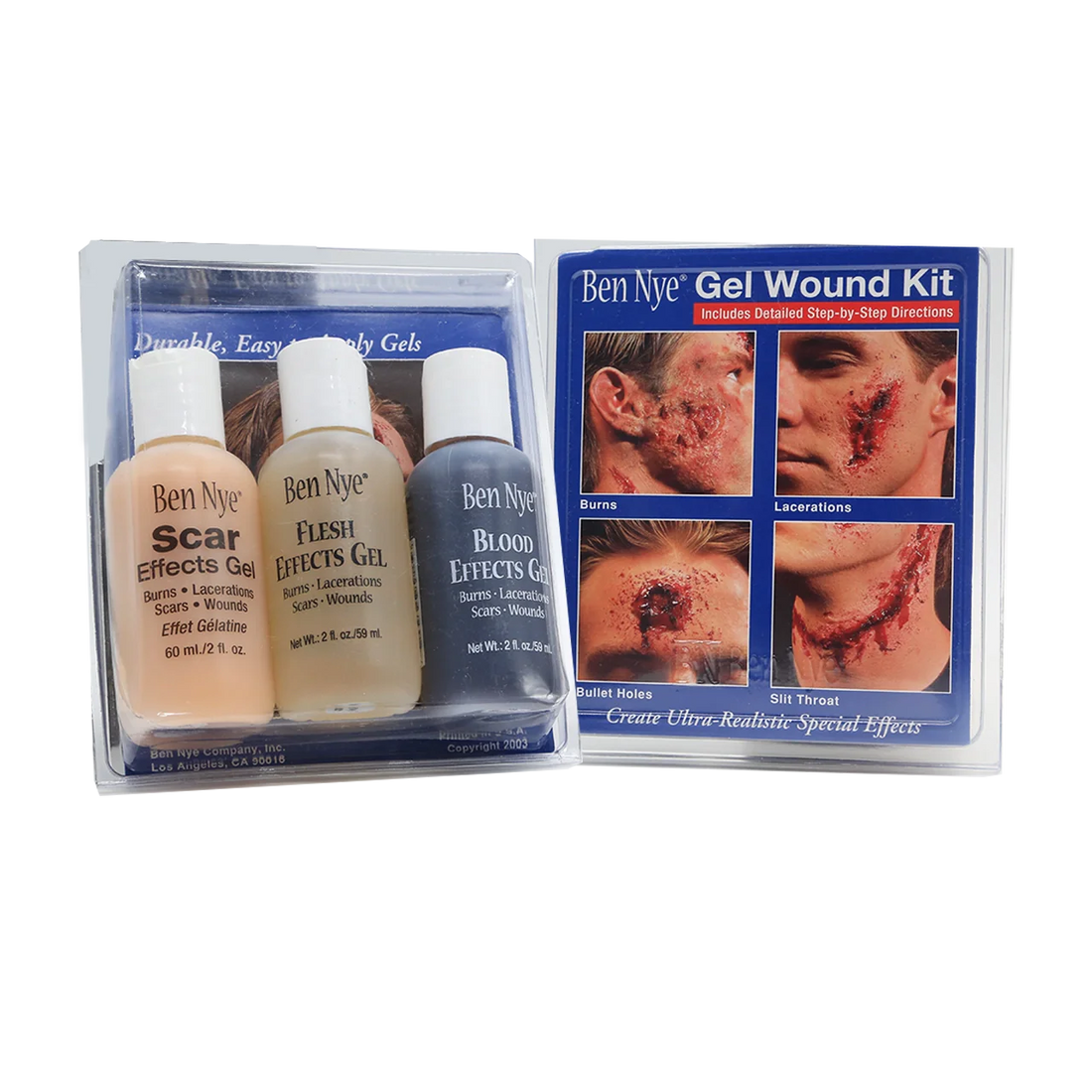 Effects Gel Wound Kit GE-11 Three 60ml/2oz Ben Nye