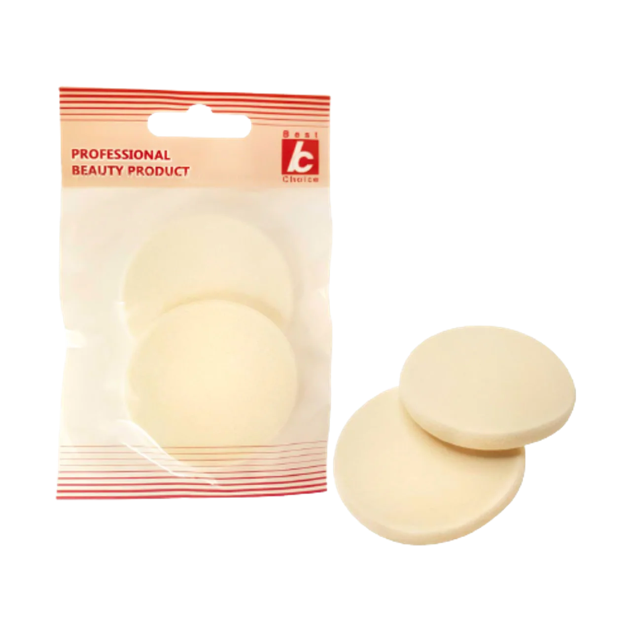 Best Choice - Other - Twin Round Shape Makeup Sponge (Pack of 2)