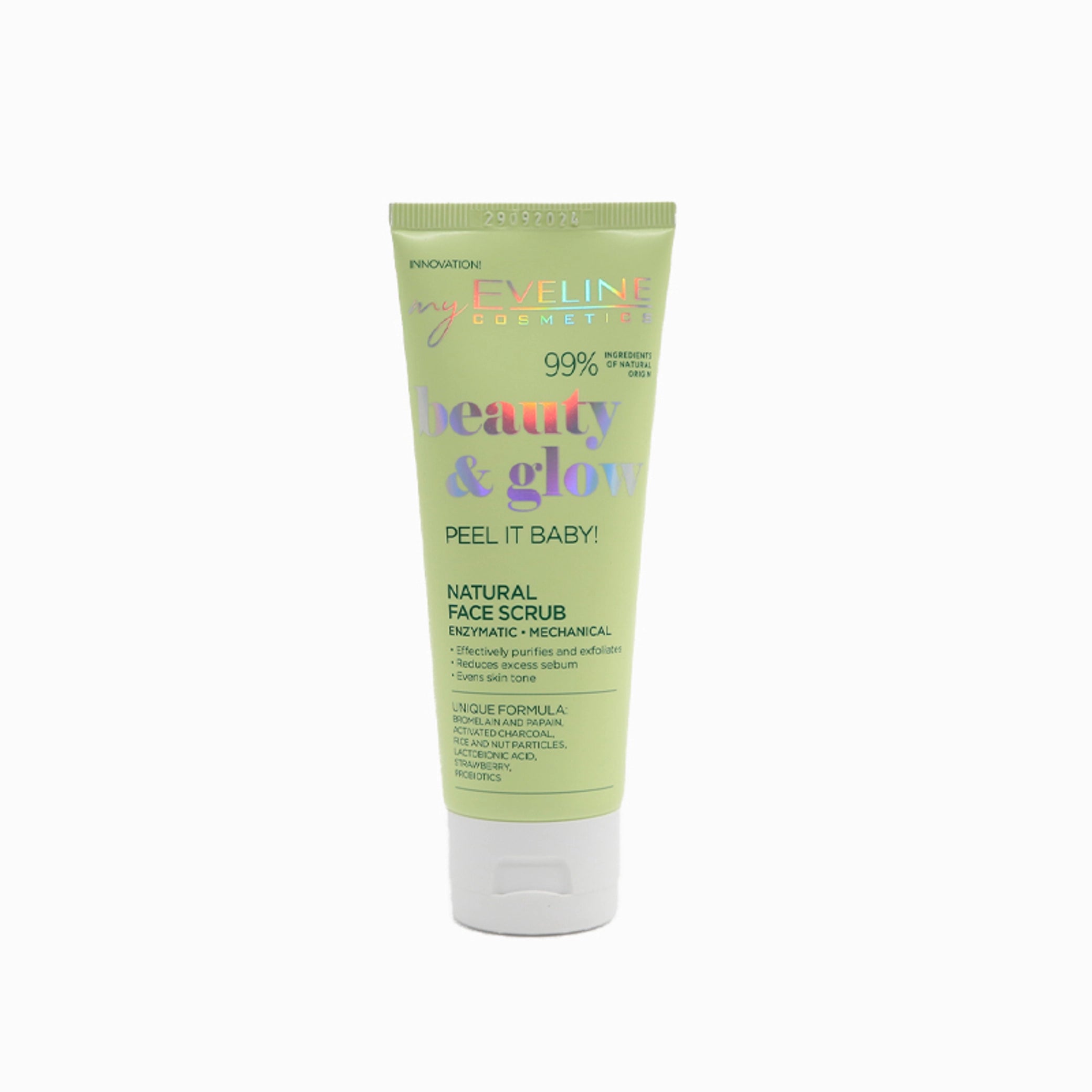 Eveline Cosmetics - Scrub - Beauty & Glow Enzymatic & Mechanical Natural face scrub 75 ml