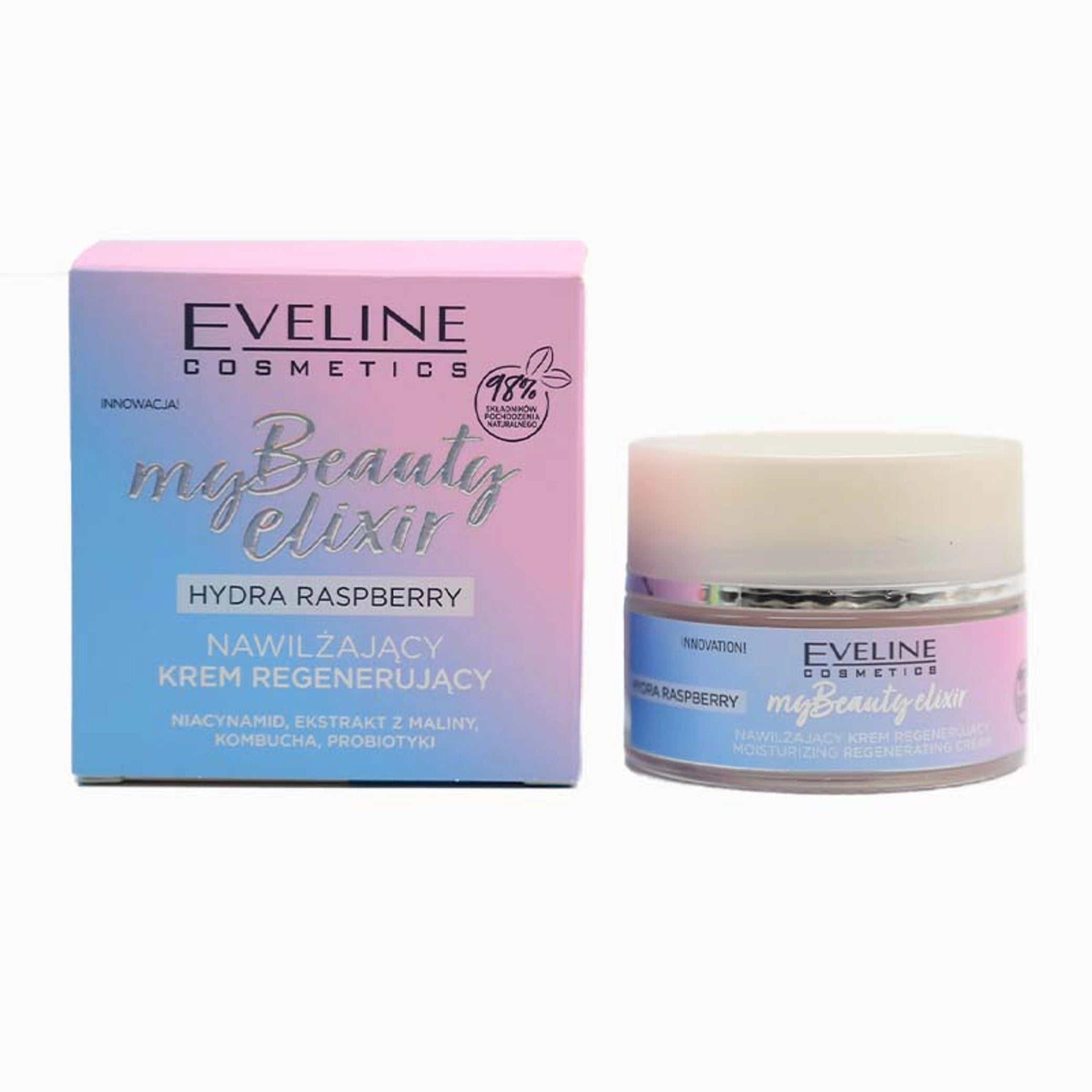 Eveline Cosmetics - Cream - My Beauty Elixir Hydra Raspberry Moisturizing & Regenerating Cream 50ml