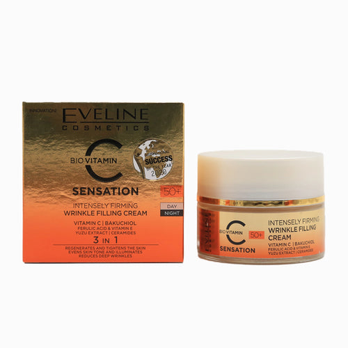 Eveline Cosmetics - Cream - Bio Vitamin C Sensation  Firming & Wrinkle Filling Cream 50+ 50ml
