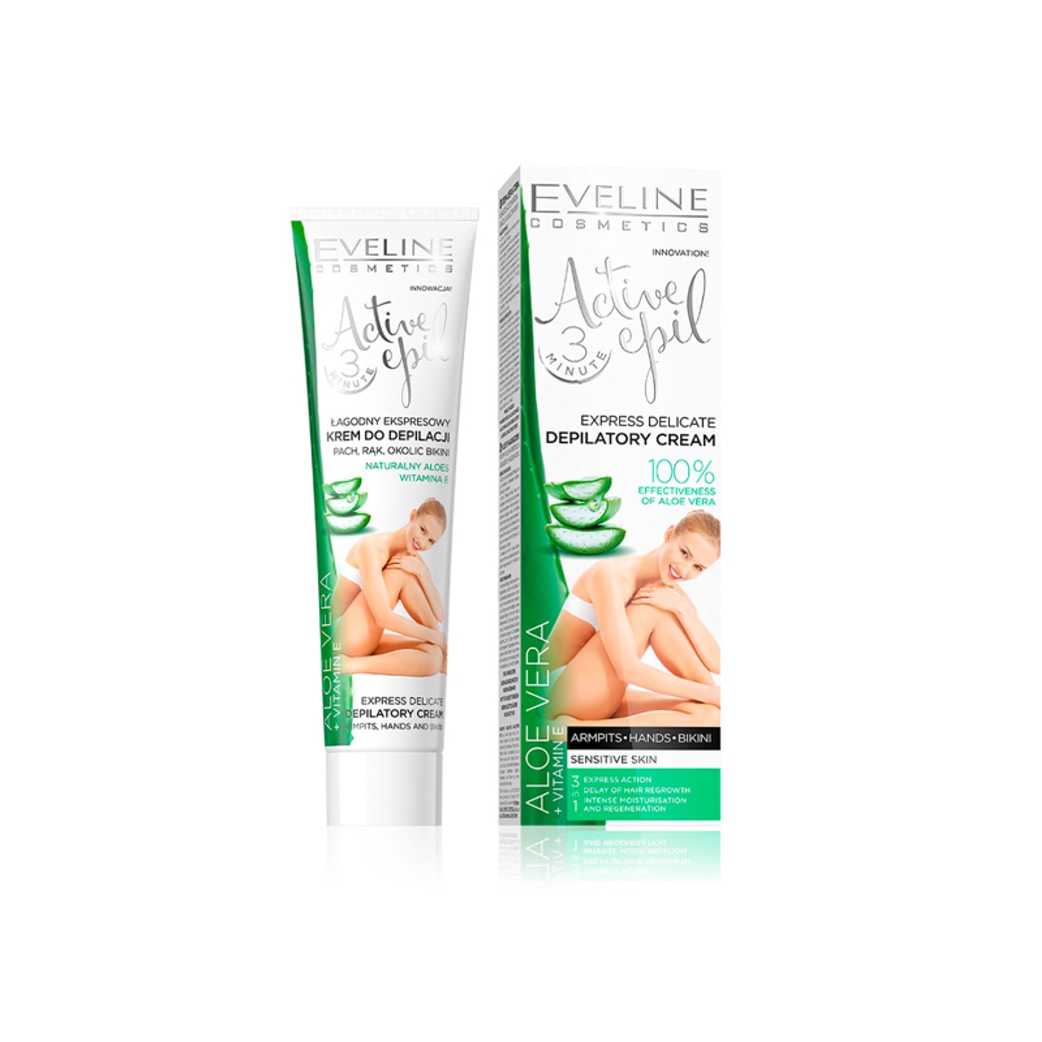 Eveline Cosmetics - Cream - Active Epil Aloe Vera Depilatory Cream 125ml