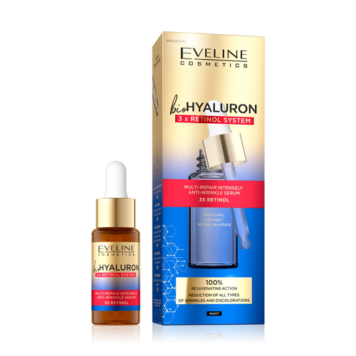 Eveline Cosmetics - Serum - Bio Hyaluron 3x Retinol System Multi-Repair Serum 18ml