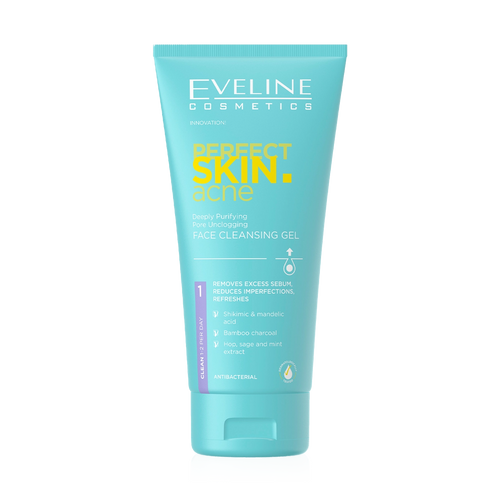 Eveline Cosmetics - Other - Perfect Skin Acne Deeply Purifying Pore Unclogging Face Cleansing Gel 150ml