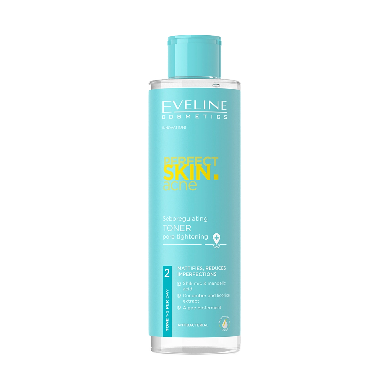 Eveline Cosmetics - Toner - Perfect Skin Acne Seboregulating & Pore Tightening Toner 200ml