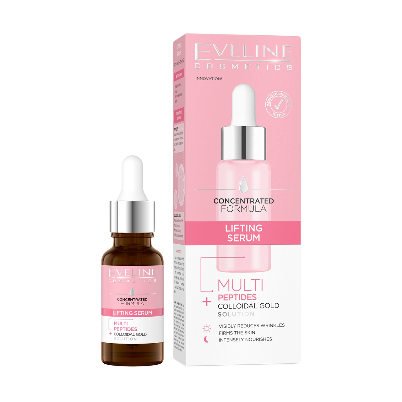 Eveline Cosmetics - Serum - Lifiting Serum with Multi-Peptides 18ml