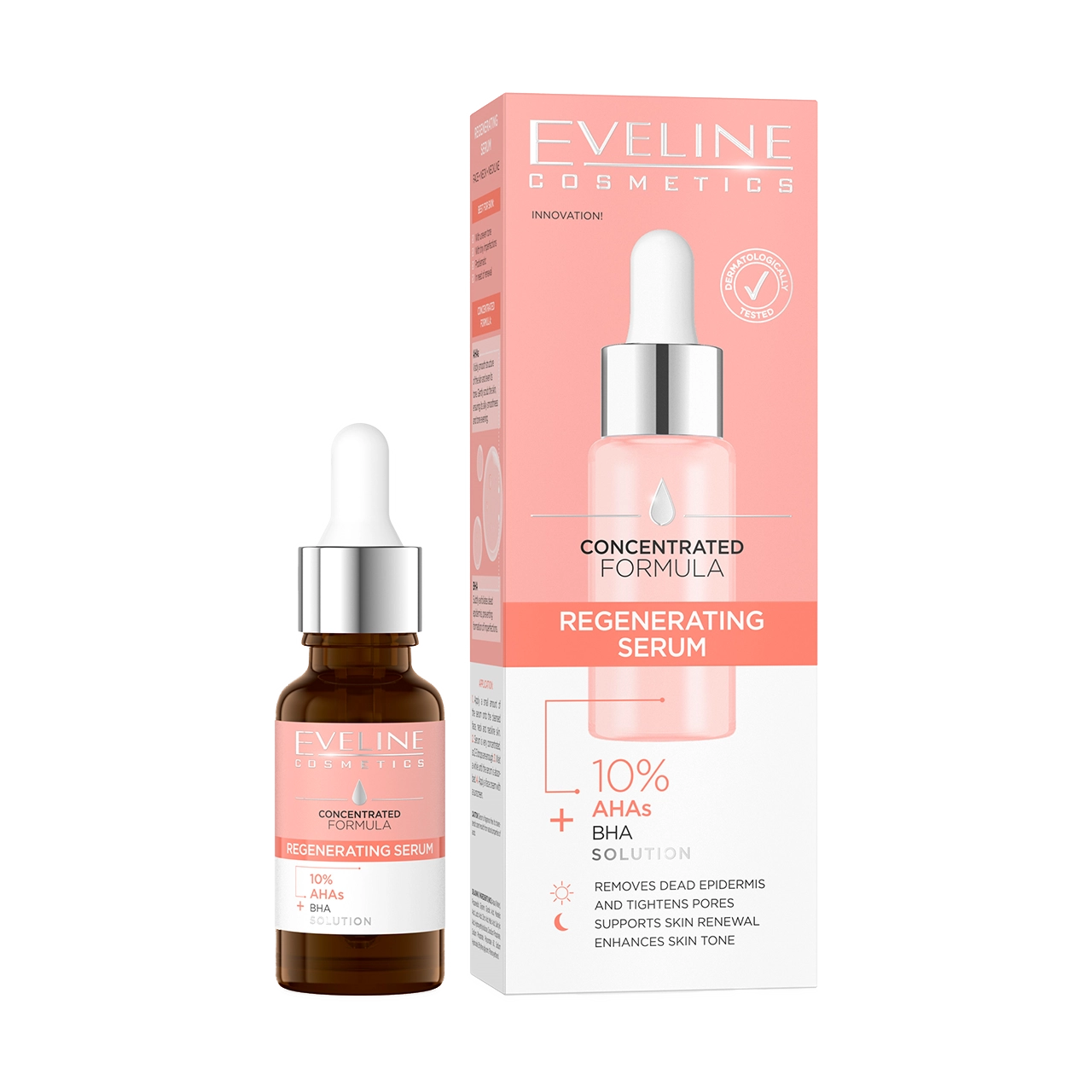 Eveline Cosmetics - Serum - Regenerating Serum with AHAs & BHA 18ml