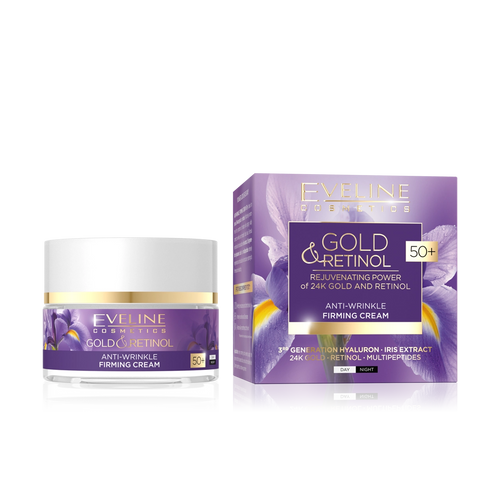 Eveline Cosmetics - Cream - Gold & Retinol Anti-wrinkle Firming Cream 50+ 50ml