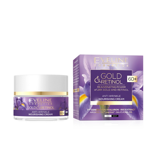 Eveline Cosmetics - Cream - Gold & Retinol Anti-wrinkle Nourishing Cream 60+ 50ml