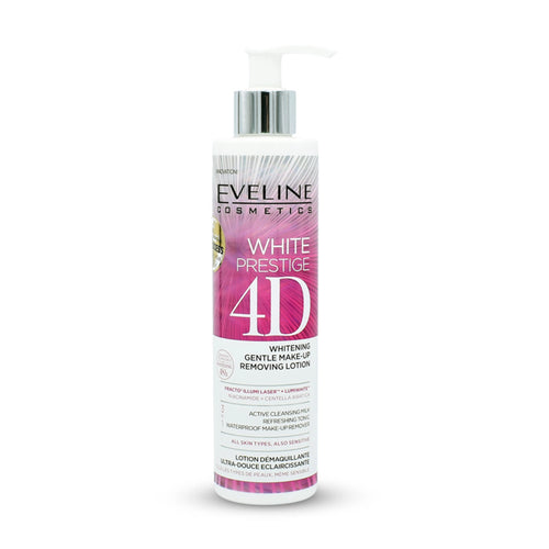 Eveline Cosmetics - Lotion - White Prestige 4D 3in1 Make Up Removing Lotion 245ml