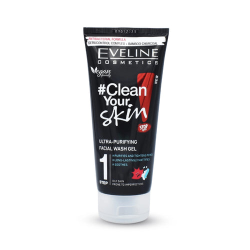 Eveline Cosmetics - Face Wash - Clean Your Skin Ultra Purifying Facial Wash Gel 200ml