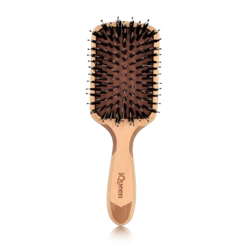 IQueen - Other - Classic Wood Small Paddle Porcupine Cushion Hair Brush 60x180mm