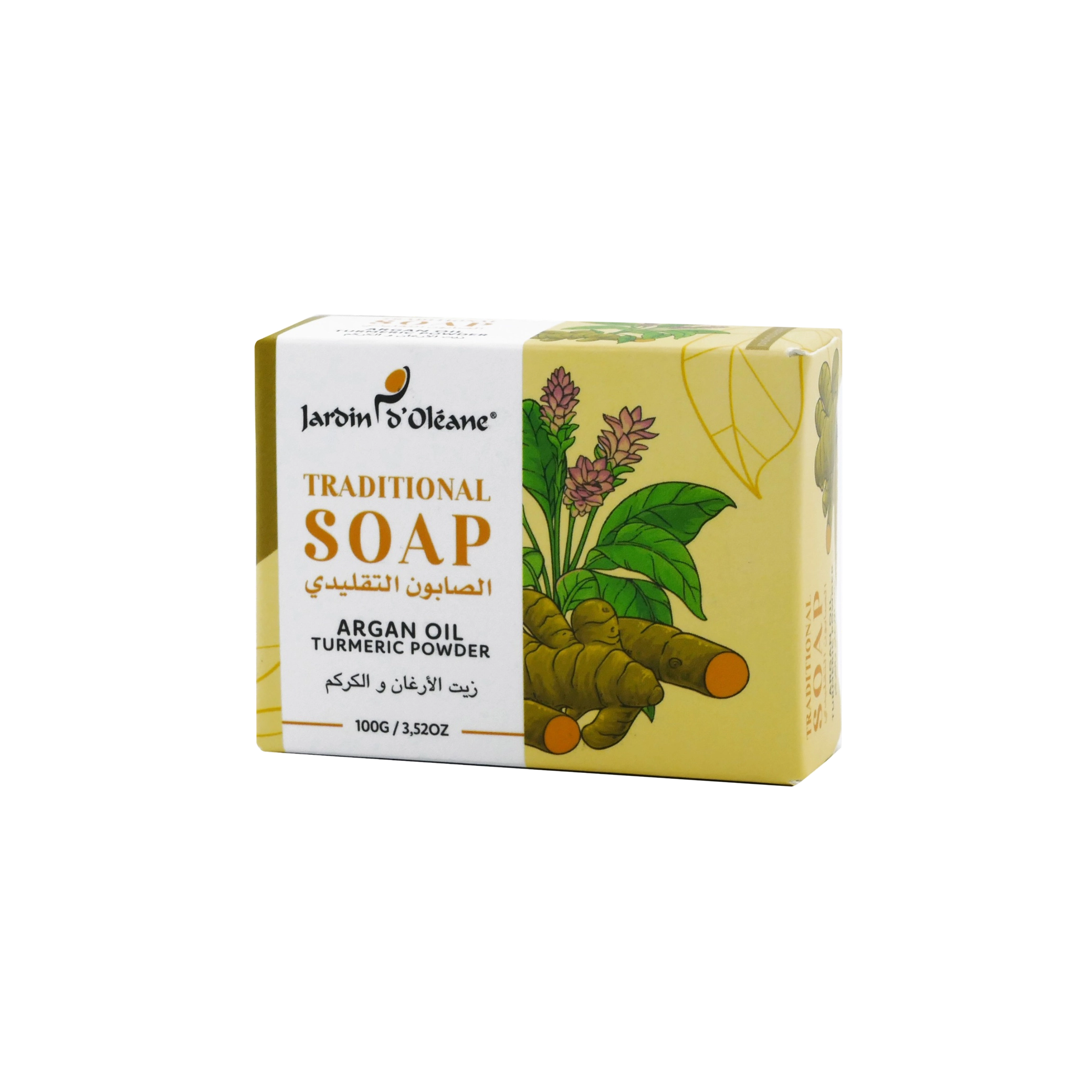 Jardin D'oleane - Soap - Traditional Soap with Argan Oil & Charcoal 100g