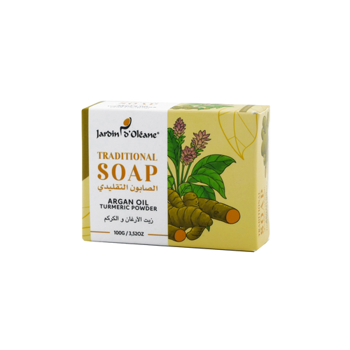 Jardin D'oleane - Soap - Traditional Soap with Argan Oil & Charcoal 100g