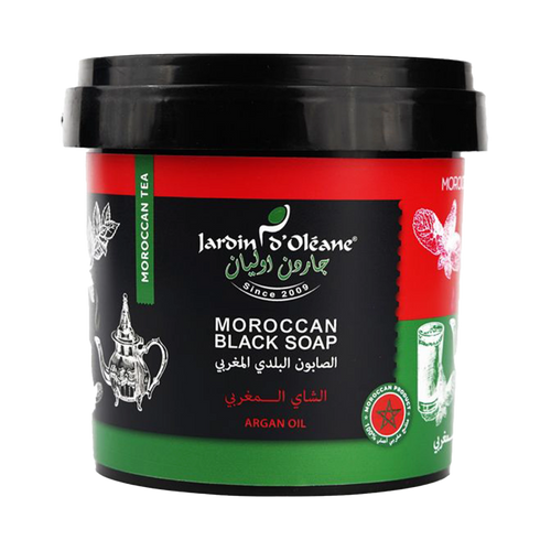 Jardin D'oleane - Soap - Jardin D'oleane Moroccan Black Soap With Moroccan Tea and Argan Oil 500g
