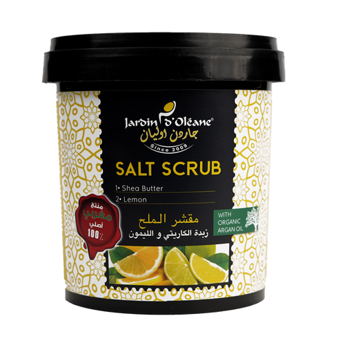 Jardin D'oleane - Scrub - Jardin D'oleane Salt Scrub with Shea Butter, Lemon and Organic Argan Oil 800g